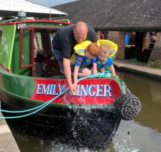 Launching Emily Ginger 2024 on the Trent and Mersey Canal