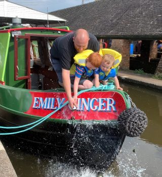 Launching Emily Ginger 2024 on the Trent and Mersey Canal